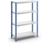 eurokraft basic Estantería ensamblable universal estable, baldas de chapa de acero, H x A x P 1508 x 1050 x 400 mm, estantería básica