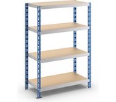 eurokraft basic Estantería ensamblable universal estable, baldas de aglomerado, H x A x P 1508 x 1050 x 500 mm, estantería básica