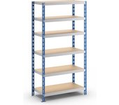 eurokraft basic Estantería ensamblable universal estable, baldas de aglomerado, H x A x P 1976 x 1050 x 500 mm, estantería básica