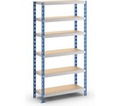 eurokraft basic Estantería ensamblable universal estable, baldas de aglomerado, H x A x P 1976 x 1050 x 400 mm, estantería básica