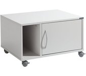 eurokraft pro Armario inferior, rodante, H x A x P 425 x 700 x 570 mm, gris luminoso RAL 7035