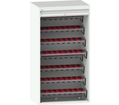 LISTA Armario CNC con persianas, 8 niveles, 64 soportes ISO-SK 50, gris luminoso RAL 7035