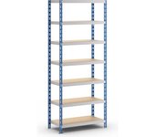 eurokraft basic Estantería ensamblable universal estable, baldas de aglomerado, H x A x P 2522 x 1050 x 500 mm, estantería básica