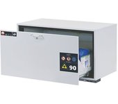asecos Armario inferior resistente al fuego de tipo 90 para sustancias peligrosas, H x A 600 x 1102 mm, 1 cajón