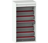 LISTA Armario CNC con persianas, 8 niveles, 112 soportes ISO-SK 40, gris luminoso RAL 7035