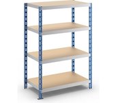 eurokraft basic Estantería ensamblable universal estable, baldas de aglomerado, H x A x P 1508 x 1050 x 600 mm, estantería básica