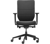 Dauphin Silla giratoria de oficina TO-SYNC COMFORT PRO TrendOffice, respaldo tapizado, con ruedas, negro