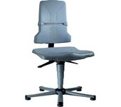 bimos Silla giratoria de trabajo SINTEC, contacto permanente, pata de tubo de acero con cinco pies y tacos deslizantes