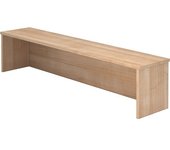 kaiserkraft Altillo de mostrador, para escritorio de 1600 mm de ancho, nogal