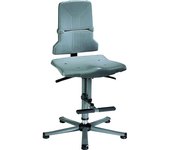 bimos Silla giratoria de trabajo SINTEC, contacto permanente, regulación de la inclinación del asiento, pata de tubo de acero con cinco pies, tacos