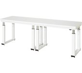 RAU Mesa de trabajo, altura regulable eléctricamente, altura 740 - 1140 mm, tablero de laminado duro, A x P 2500 x 700 mm
