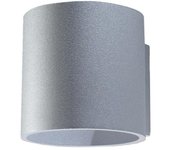 Aplique de pared orbis 1 gris g9