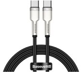 Cable Baseus Cafule CATJK-C01 USB-C a USB-C 1m 100W Nylon Aluminio Negro