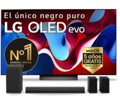 LG OLED65C46LA 65" OLED evo AI UltraHD 4K HDR10 + S70TY Barra de Sonido Inteligente con Subwoofer 3.1