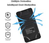 Bloque de cargador USB C Múltiples puertos Cargador USB inteligente de 20 puertos y 100 W Cargador rápido USB C Concentrador de carga USB para múltiples dispositivos Protección de seguridad