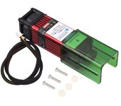 Módulo láser de 450 nm 10W con cubierta protectora Cabezal de grabado láser de longitud focal ajustable Cortador de grabado láser de alta velocidad Impresora 3D CNC Router Módulo láser para manualidades de bricolaje Tela de cuero de madera Grabado de corte de papel