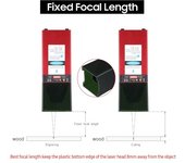 Módulo láser de 450 nm y 80 W Cabezal de grabado láser de longitud focal fija Cortador de grabado láser de alta velocidad Impresora 3D Módulo láser de enrutador CNC para bricolaje Artesanía Madera Tela de cuero Corte de papel Grabado