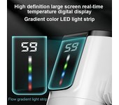 Calentador de agua caliente grifo pantalla grande pantalla digital dinámica sin instalación calentador de grifo eléctrico calentador de agua fría y caliente instantáneo para baño cocina calentador de agua caliente sin tanque