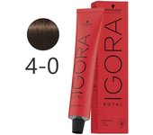 Schwarzkopf - Tinte Permanente Igora Royal 4-0 Castaño Medio Natural 60 ml 5000 5000 4045787199321 Royal SCHWARZKOPF