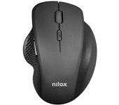 Nilox Ratón Wireless Ergonómico Negro