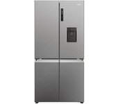 Haier Cube 90 Serie 5 HCR5919EHMP nevera puerta lado a lado Independiente 525 L E Platino, Acero inoxidable