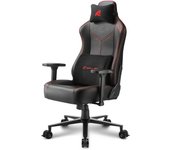 Sharkoon SGS30 Silla para videojuegos universal Negro, Rojo