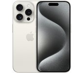 Apple iPhone 15 Pro 15,5 cm (6.1") SIM doble iOS 17 5G USB Tipo C 256 GB Titanio, Blanco