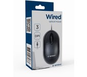 Gembird MUS-U-01 ratón Ambidextro USB tipo A Óptico 1000 DPI