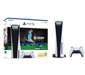 Sony PlayStation 5 + EA SPORTS FC 24 825 GB Wifi Negro, Blanco