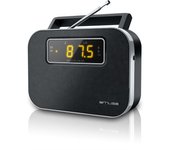 Radio Despertador Alarma Muse M-081 R | Portátil | Digital | Negro