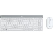 Logitech MK470 teclado Ratón incluido Oficina RF inalámbrico Español Blanco