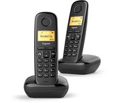 Gigaset A270 Duo Teléfono DECT Identificador de llamadas Negro