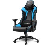 Sharkoon ELBRUS 3 Silla para videojuegos universal Asiento acolchado Negro, Azul
