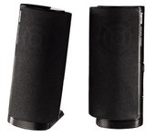 Hama | Altavoz estéreo con conexión USB A y Jack de 3,5mm, control de volumen integrado, color negro.