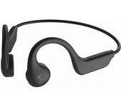 Ksix Auriculares inalámbricos deportivos Astro, Conducción ósea, Autonomía 7 h, Control táctil, Asistentes de voz, Negro