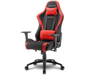Sharkoon SKILLER SGS2 Silla para videojuegos de PC Asiento acolchado Negro, Rojo