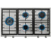 Encimera de gas Teka EX 90.1 5G AI AL DR LEFT CI | Inox | Integrado | 86 cm | 5 zonas
