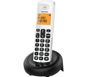 Alcatel E160 Teléfono DECT Identificador de llamadas Negro, Blanco