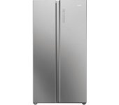 Haier HSW79F18ANMM nevera puerta lado a lado Integrado/Independiente 611 L Platino, Acero inoxidable