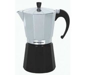 Orbegozo KFM 130 Cafetera italiana Aluminio, Negro