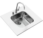 Teka BE 45.40 1C Lavabo sobre-encimera Rectangular Acero inoxidable