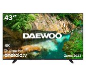 Daewoo 43DM62UA Televisor 109,2 cm (43") 4K Ultra HD Smart TV Wifi Negro