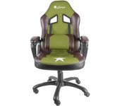 GENESIS Nitro 330 Silla para videojuegos universal Asiento acolchado Marrón, Verde