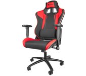 GENESIS SX77 Silla para videojuegos de PC Asiento acolchado Negro, Rojo