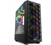 CAJA SHARKOON RGB HEX ATX 2XUSB3.0 SIN FUENTE NEGRO