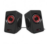 Altavoces Mars Gaming MS1/ 10W/ 2.0/ Rojos