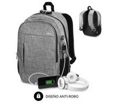 MOCHILA SUBBLIM URBAN LOCK BACKPACK 16" GREY