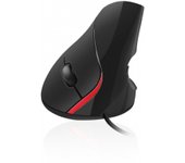 RATON EWENT OPTICO VERTICAL/ERGONOMICO USB2.0 1000 DPI 5 BOTONES NEGRO