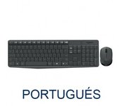 TECLADO LOGITECH WIRELESS MK235 (KEYBOARD AND MOUSE) TECLADO PORTUGUES P/N:920-007917