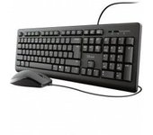 TECLADO + MOUSE TRUST TKM-250 SILENCIOSO RESISTENTE A LA CAIDA DE LIQUIDOS CABLE 1.8m 23977
